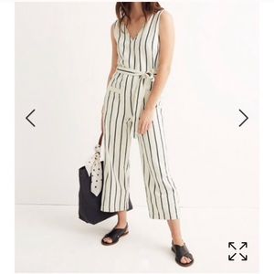 ✨NWT Madewell Striped Pull-On Jumpsuit ✨